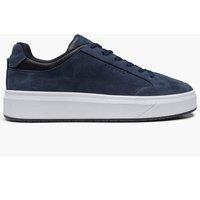 Cruyff Mens Suede Lace-Up Chunky Sole Trainers - Navy