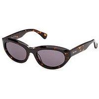 Max Mara Oval Sunglasses - Brown