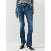 Replay Womens Aubry Flare Regular Waist Jeans - Blue