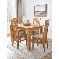 The Very Collection New Constance Extending 120Cm - 160Cm Dining Table & 4 New Constance Dining Chairs