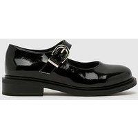 Schuh Wide Fit Patent Mary Jane Shoes - Black