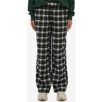 Superdry Cotton Check Elastic Trousers - Black