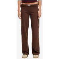 Superdry Athletic Essentials Fold Over Joggers - Brown