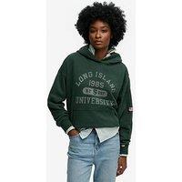 Superdry Athletic Essentials Relaxed Hoodie - Green