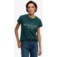 Superdry Luxe Casual Classic T-Shirt - Green