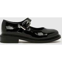Schuh Wide Fit Patent Mary Jane Shoes - Black
