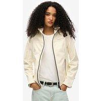 Superdry Hooded Classic Trekker Jacket - White