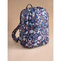 Cath Kidston Womens Butterfly Dance Zip Top Compact Backpack - Navy