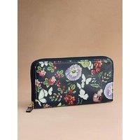 Cath Kidston Butterfly Bloom Continental Wallet - Navy