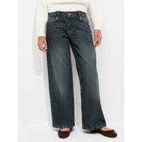 New Look 915 Girls Low-Rise Slouchy Straight Leg Jeans - Blue