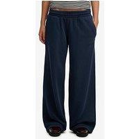 Superdry Essential Logo Wide Leg Joggers - Navy