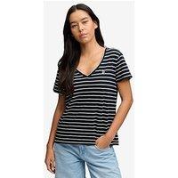 Superdry Studios Slub Embroidered T-Shirt - Blue