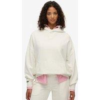 Superdry Studios Relaxed Hoodie - Off White