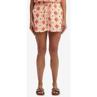 Superdry Cotton Printed Beach Shorts - Orange