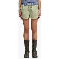 Superdry Mini Check Cotton Shorts - Yellow