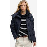 Superdry Hooded Microfibre Arctic Windcheater Jacket - Navy