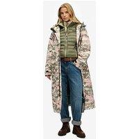 Superdry Lined Camo Water Resistant Hooded Robe - Pink Camo