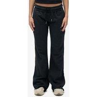 Superdry Athletic Print Flare Joggers - Navy
