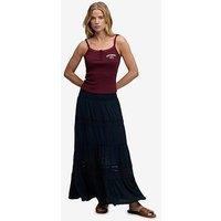 Superdry Ibiza Maxi Skirt - Navy