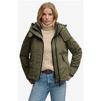 Superdry Hooded Microfibre Arctic Windcheater Jacket - Green
