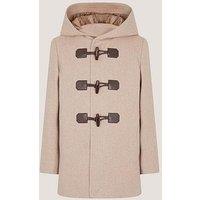 Monsoon Boys' Smart Duffle Coat - Oatmeal