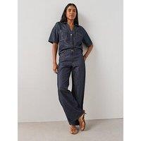 The Very Collection Wide Leg Co-Ord Jeans - Dark Wash