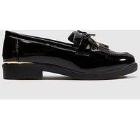 Schuh Wide Fit Lillia Hardware Loafers - Black
