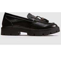 Schuh Wide Fit Livvy Chunky Loafers - Black