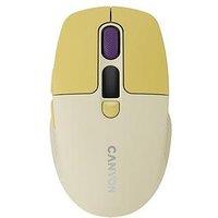 Canyon Mouse Mw-26 Lcd Silent Dual Mode Wireless Yellow