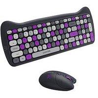 Canyon Canyon Keyboard+Mouse Kitty Edition Wireless Violet