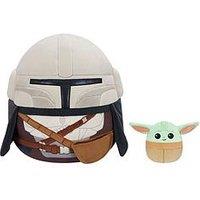 Squishmallows Medium Star Wars Plush 12 The Mandalorian & 3.5 Grogu 2 Pack