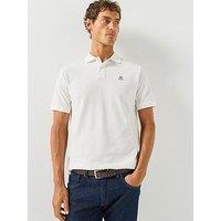 Hackett Heritage Small Logo Polo Shirt - Cream