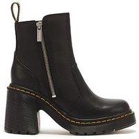 Dr Martens Jesy Sendal Leather Heels - Black