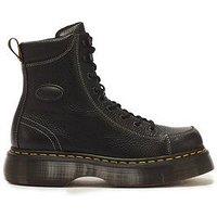 Dr Martens Buzz 8-Eye Milled Nappa Leather Boots - Black
