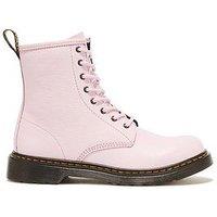 Dr Martens Youth 1460 8 Eye Patent Boot - Pink Quartz