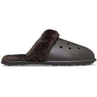 Crocs Classic Fuzz Scuff - Dark Cocoa