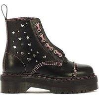 Dr Martens Sinclair Hs 8 Eye Boot - Black/ Pink