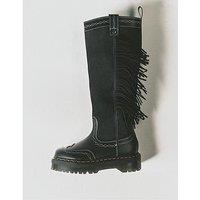 Dr Martens Fringe Hi Pull On Boot - Black