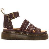 Dr Martens Clarissa Quad Rodeo 3 Strap Sandal - Brown