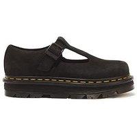 Dr Martens Zebzag Milled Nubuck Mary Jane Shoes - Black