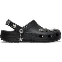 Crocs Womens Classic Metal Minis Embellished Clogs - Black