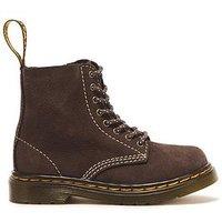 Dr Martens Toddler 1460 Pascal 8 Eye Nubuck Boot - Dark Brown
