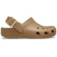 Crocs Classic Metallic Buckle Clogs - Sepia