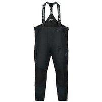 Snowbee Classic Fishing Over Trousers Black Waterproof Breathable Bib And Brace Angling Trousers With Reinforced Panels And Adjustable Fit
