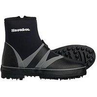 Snowbee Men'S Rockhopper Spike Sole Wading Boots, Black And Grey, Neoprene Fishing Boots With Steel Spike Grip Sole