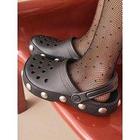 Crocs Classic Big Studded Clogs - Black
