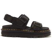 Dr Martens Zebzag Pisa Leather Platform Sandals - Black