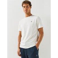 Hackett Heritage H Small Logo T-Shirt - Off White