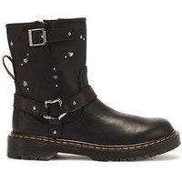 Dr Martens Youth Genaya Rigger Boot - Black