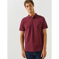 Hackett Heritage H Small Logo Polo Shirt - Burgundy